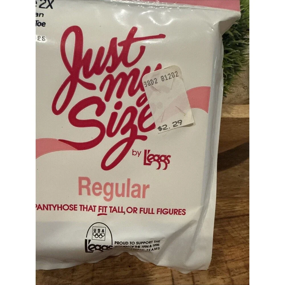 New Just My Size 2X Regular Sheer Toe Pantyhose in SUNTAN NOS by L’eggs
